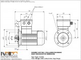 Rozměry 1MJ608 IMB5 (přírubový s velkou přírubou) 